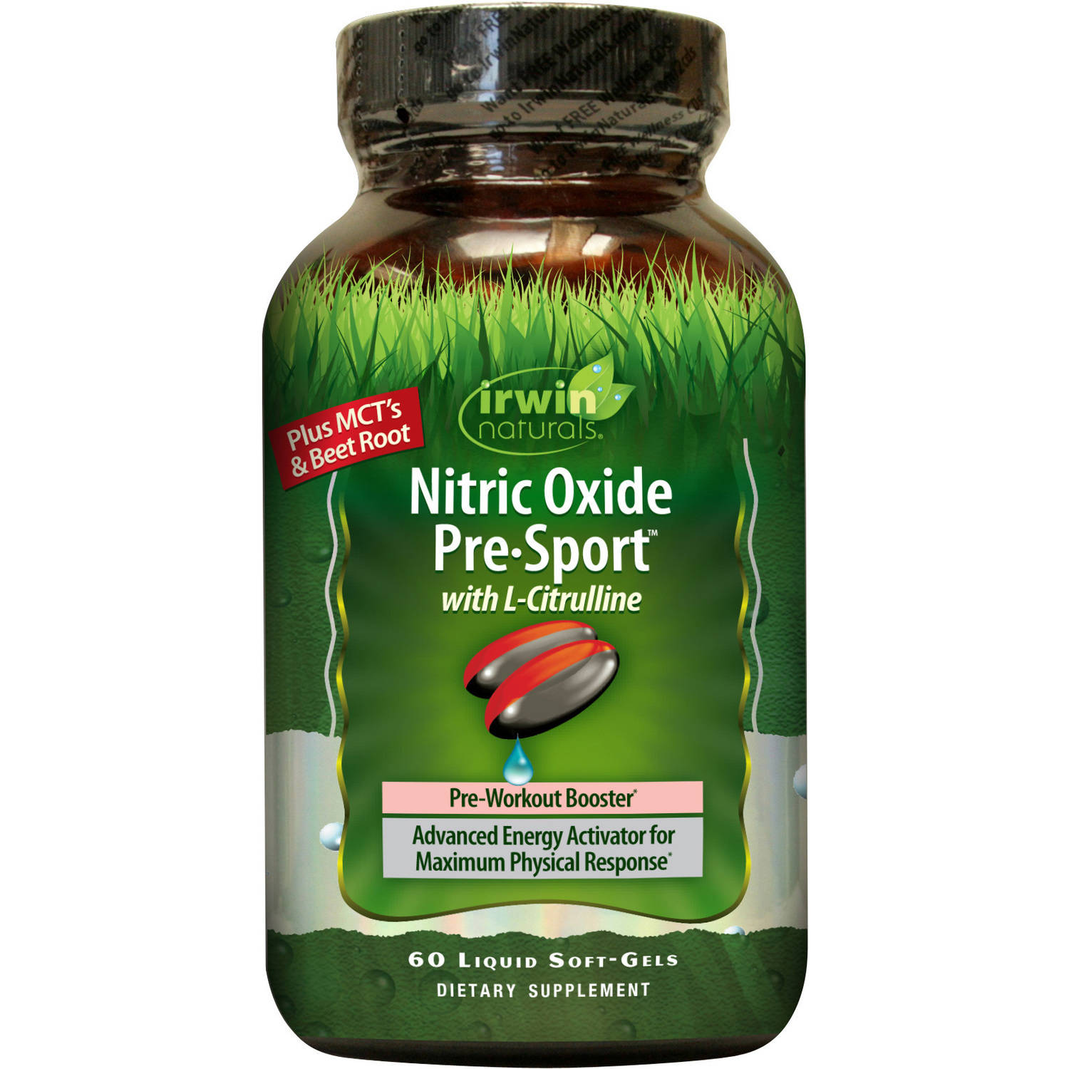 Irwin Naturals Nitric Oxide Pre Sport Softgels, 60 Ct