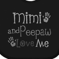 thumbnail image 4 of Inktastic Mimi and Peepaw Love Me Boys or Girls Baby Bib, 4 of 4