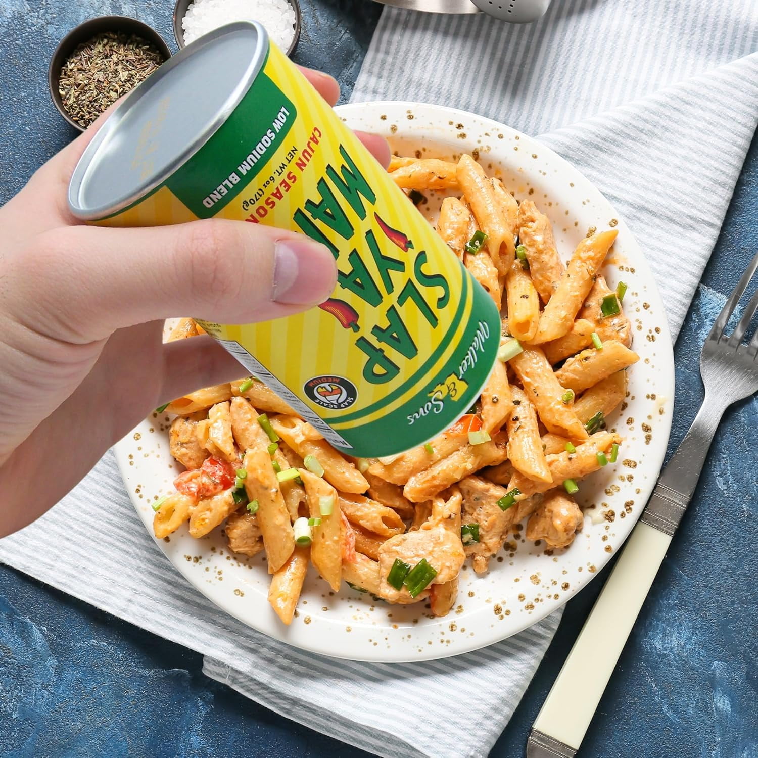 Slap Ya Mama Low Sodium Cajun Seasoning, 6 oz Canister – Authentic Louisiana Flavor with Less Salt