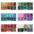 thumbnail image 3 of Round Beads,Glass Beads Storage Box Handcrafted Beads,Round 8mm Holes DIY Beading Necklaces Ornament,Bracelet Earrings Jewelry Making craft decorationation, Ornament Supplies Home, 3 of 4