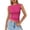 BMN47-Hot Pink, variant on Lumtrix Boat Neck Tank Tops For Women Seamless Shirts Cute Casual Basic Sim Fitted Summer Going Out Crop Tops Green M
