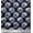 Dark Indigo, variant on Soimoi Polyester Crepe Fabric Fish Block Printed Fabric 1 Yard 42 Inch Wide
