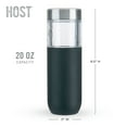thumbnail image 5 of Host FREEZE Double Walled Water Bottle, Freezer Cooling Tumbler, 20oz Black, 5 of 8