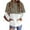 Brown, variant on STARVNC Women Colorblock Pocket Hooded Long Sleeve Sweatshirt