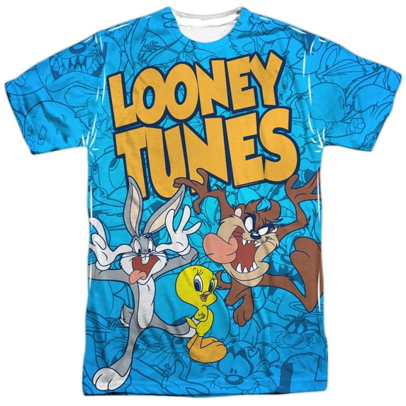 Looney Tunes - Collage Of Characters - Short Sleeve Shirt - XX-Large