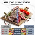 thumbnail image 7 of OSTBA 180W Vacuum Sealer Machine, 12-in-1 Dual Pump Food Saver with Built-In Cutter, Bag Storage & Hose, Easy-Lock Handle, Dry/Moist/Marinate, Memory Function, Includes Vacuum Roll & Accessories, 7 of 7