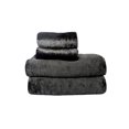 thumbnail image 1 of Ensemble de Draps Moelleux Confortable en Molleton, Très Grand, Noir, 1 Jeu de Draps, 1 of 1