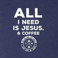 thumbnail image 6 of Wild Bobby All I Need is Jesus & Coffee Inspirational/Christian Women Tri-Blend Racerback Tank Top, Vintage Navy, Medium, 6 of 6