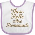 thumbnail image 3 of Inktastic Funny Baby Thanksgiving Rolls Boys or Girls Baby Bib, 3 of 4