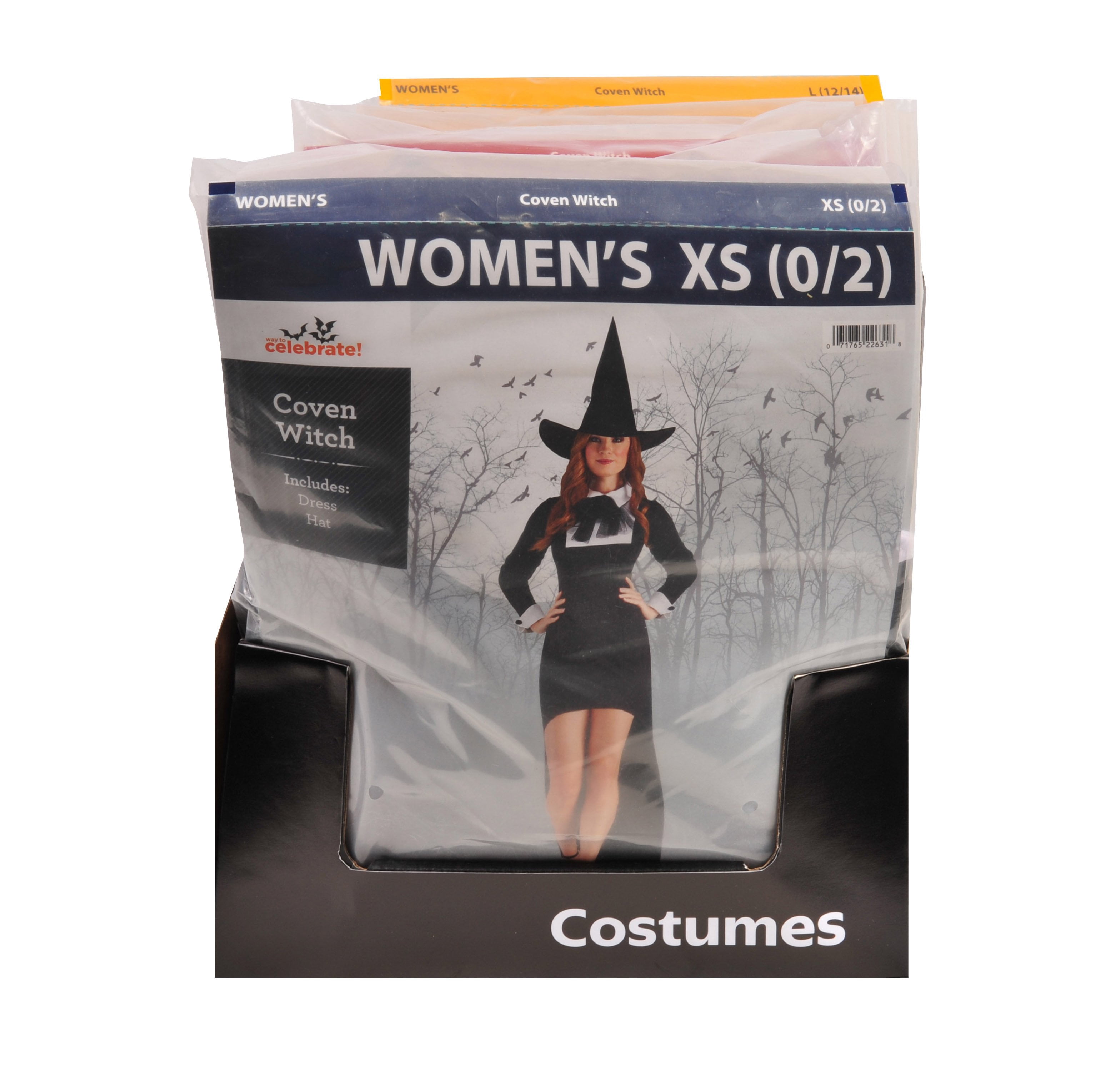 Coven Witch Halloween Costume for Adults, Women's Size L (12/14), by Way to Celebrate