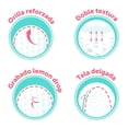 thumbnail image 3 of Almohadillas Multiusos 600 Piezas, Algodón Doble Textura Biodegradables, Grabado Lemon Drop, 3 of 5