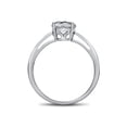 thumbnail image 2 of FJC Finejewelers 10k White Gold 7mm Solitaire Round Simulated Aquamarine Ring, 2 of 6