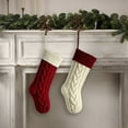 thumbnail image 3 of Sac en Tricot de Noël pour Événements et Fêtes, Chaussettes Décoratives - Design Festif Réutilisable, Support de Bas de Noël Durable, Chaud et Confortable, 3 of 6