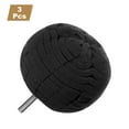 thumbnail image 3 of Uxcell 3pcs Ball Buffing Polishing Pads 3 Inch Fine Cut Sponge Car Wheel Polishers Detail Polisher Tool with 1/4" Dia Shank for Automotive Car Metal Plastic Ceramic, Black, 3 of 7