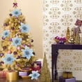 thumbnail image 3 of 10pc Home Decoration Christmas Tree Decorative Fake Flower Artificial Glitter Flower, 3 of 8