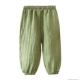 thumbnail image 2 of LIBRCLO Girls Boys Pants Size 5-6Y Mosquito-Repellent Elastic Bottom Summer Pants Casual Breathable Lightweight Kids Clothes, 2 of 7