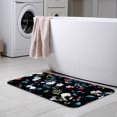 thumbnail image 6 of Wide Vintage Background Pattern Rose Bath Rugs 16x24 Inch Non Slip Bath Mat Quick Dry Absorbent Thin Bath Rug Fit Under Door Washable Bath Floor Rugs for Bathroom Bathtub Shower Sink,Multi 5, 6 of 6