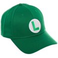 thumbnail image 3 of Nintendo Super Mario Luigi Green Flex Fit Baseball Cap, 3 of 4