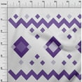 thumbnail image 2 of oneOone Silk Tabby Purple Fabric Ikat Sewing Material Print Fabric By The Yard 42 Inch Wide, 2 of 4