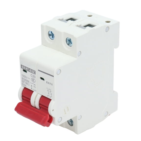 DZ4763Z 1000V 6/10/16/20/25/32/40/50/63A DC Miniature Circuit Breaker 2P Solar PV System Isolator DIN Rail Mount