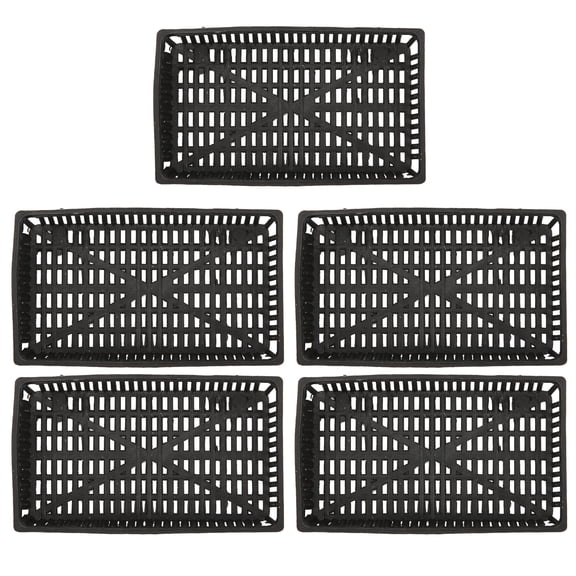 M Buder 5PCS Fish Tank Planting Basket Plastic Hydroponic Net Pots for Aquarium Plants Cultivation, Durable Aquatic Plant Cultivation Cups for Fish Tanks (6.30 inches / 16 cm) Decor