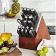 thumbnail image 4 of Henckels Statement 20-pc Self-Sharpening Knife Block set, Red Dark Brown block, Stainless Steel, 4 of 7