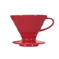 thumbnail image 1 of Hario VDCR-02R V60 02 Coffee Dripper Ceramic Red Coffee Drip for 1-4 Cups, 1 of 7