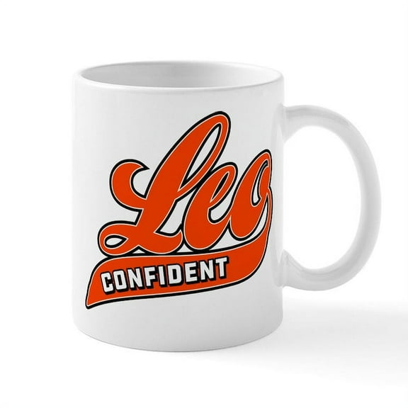 CafePress - Leo Confident Baseball - 11 oz Ceramic Mug - Novelty Coffee Tea Cup