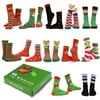 TeeHee Christmas 12-Pack Cotton Socks, Great Value Gift Box for Kids (9-10 Years, Snowman Plus)