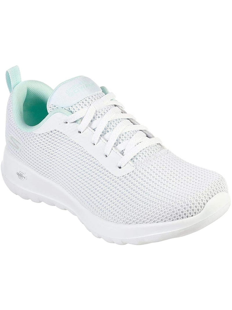 Skechers Women's Go Walk Joy Sneaker, White/Mint, US -