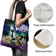 thumbnail image 3 of The Day the Earth Blew Up Bolso de tela con estampado de lienzo para mujer, bolsa de compras reutilizable y estética, con cremallera interior, regalo para mujer,38*45cm., 3 of 6