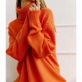 thumbnail image 6 of Women's Oversized Turtleneck Sweater, Loose Long Sleeve Ribbed Knit Pullover for Everyday Wear, 6 of 7