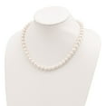 thumbnail image 4 of Primal Gold 14 Karat Yellow Gold 8-9mm Round White Saltwater Akoya Cultured Pearl Necklace, 4 of 5