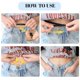 thumbnail image 5 of 4pcs No Show Women's Stretch Belt, No Show Invisible Belt for Men Elastic Web Strap Waist Stretch Belt with Flat Buckle for Jeans Pants, 5 of 5