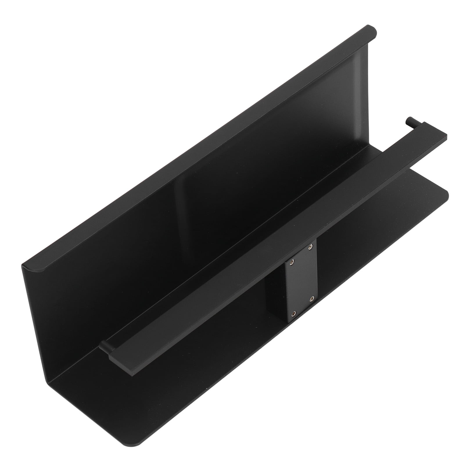 NFTIGB Wall Mount Toilet Paper Holder with Storage Shelf, Waterproof Aluminum Alloy Bathroom Tissue Dispenser for Home & Hotel, Modern Minimalist Design, Double Roll Capacity (12.6 inches / 32 cm)