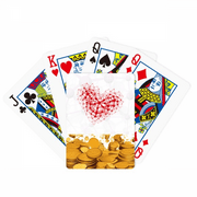 Red Atoc Structure Physical Illustration Gold Playing Card Classic Game