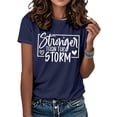 thumbnail image 7 of Ankishi Funny Tshirt Women Stronger Than The Storm Summer Graphic Tees Casual Crew Neck Tops Short Sleeve for Travel Dating, 7 of 7