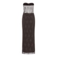 thumbnail image 6 of DHFJKG 2 Piece Skirt Sets Women Summer Strapless Outfits Floral Sexy Mesh Sheer Crop Top Bodycon Maxi Skirts Beach Resort Wear Versatile Outfit, 6 of 8