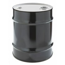 Closed Head Transport Drum, Steel, 10 gal, Unlined, Black