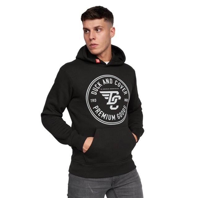 Duck and Cover - Sudadera Addax para Hombre (Negro)