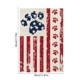 thumbnail image 3 of Patriotic 4th of July Garden Flag 4th of July Dog Cat Paw Print Patriotic Small Decorative Garden Flag Stars and Stripes Double Sided USA Flag Independence Day Yard Outdoor Decorations, 3 of 6