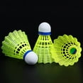 thumbnail image 5 of 12 Packs Nylon Badminton Shuttlecocks Birdies Nylon,Feather Shuttlecocks Badminton Birdies Great Stability ＆ Durability for Indoor Outdoor Sports Hight Speed Training Badminton Balls, White, 5 of 7