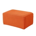 thumbnail image 4 of Funda otomana Reposapiés Taburete Sofá Funda Repelente al agua Suave EASY CARE Naranja, 4 of 8