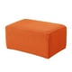thumbnail image 4 of Cubierta de puf otomano Perfecl de jacquard elásticas Naranja, 4 of 8