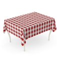 thumbnail image 1 of JSDART Abstract Bordo Gingham from Rhombus Squares for Plaid Printing Pattern Tablecloths Dres Tablecloth Table Desk Cover Home Party Decor 60x84 inch, 1 of 1