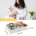 thumbnail image 5 of Starfish Pu Leather Decorative Box with Removable Compartment, Portable Bracelet Holder, Necklace Organizer, and Storage Box, 5 of 6