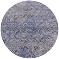 thumbnail image 1 of Ahgly Company Machine Washable Indoor Round Industrial Modern Very Peri Purple Area Rugs, 5' Round, 1 of 7