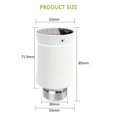 thumbnail image 2 of Mistaha 2PCS Smart Radiator Thermostat with Smart Life Programmable Intelligent Temperature Controller Voice Control For Home Air Conditioning Heating Plate Compatible with Tuya App ZigBee Gray, 2 of 8
