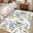 thumbnail image 4 of 4'x6' Area Rugs, Vintage Spring Floral Indoor Outdoor Area Rug for Living Room Bedroom, Farmhouse Flowers Watercolor Washable Bathroom Rugs Kitchen Floor Carpet Mats Home Decor Aesthetic, 4 of 8