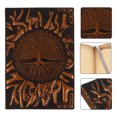 thumbnail image 3 of Journal de Voyage A5 Couverture Rigide Carnet de Notes Arbre de Vie Embossé (Café), 3 of 7